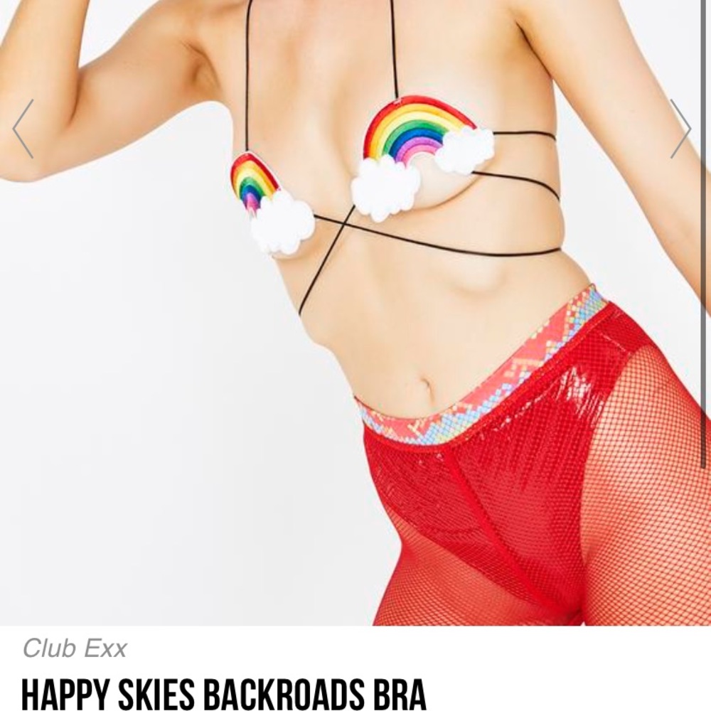 ISO DOLLS KILL HAPPY SKIES BACKROADS BRA 🌈